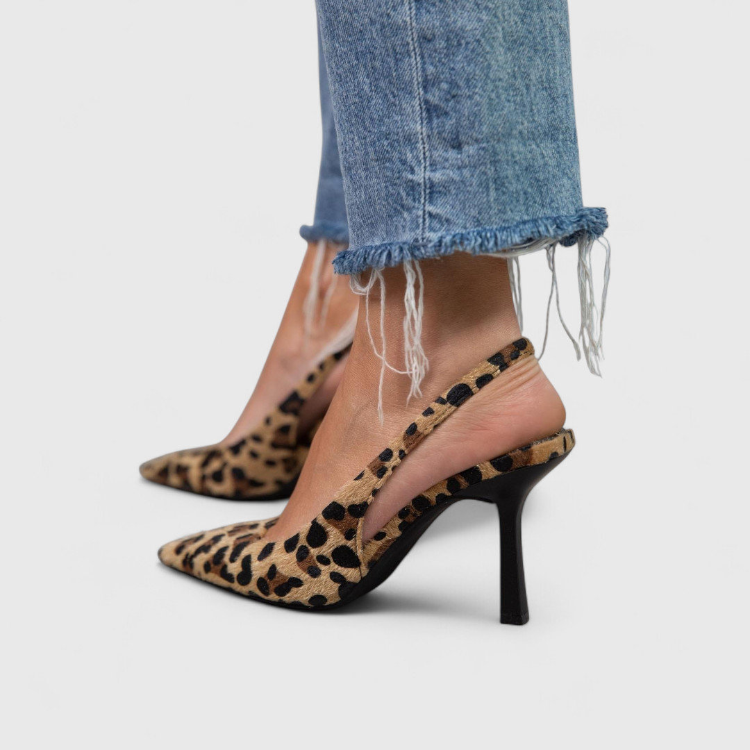 Orthopedische slingback hoge hakken voor dames