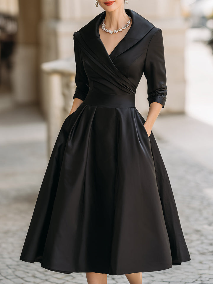Vintage midi-jurk voor dames