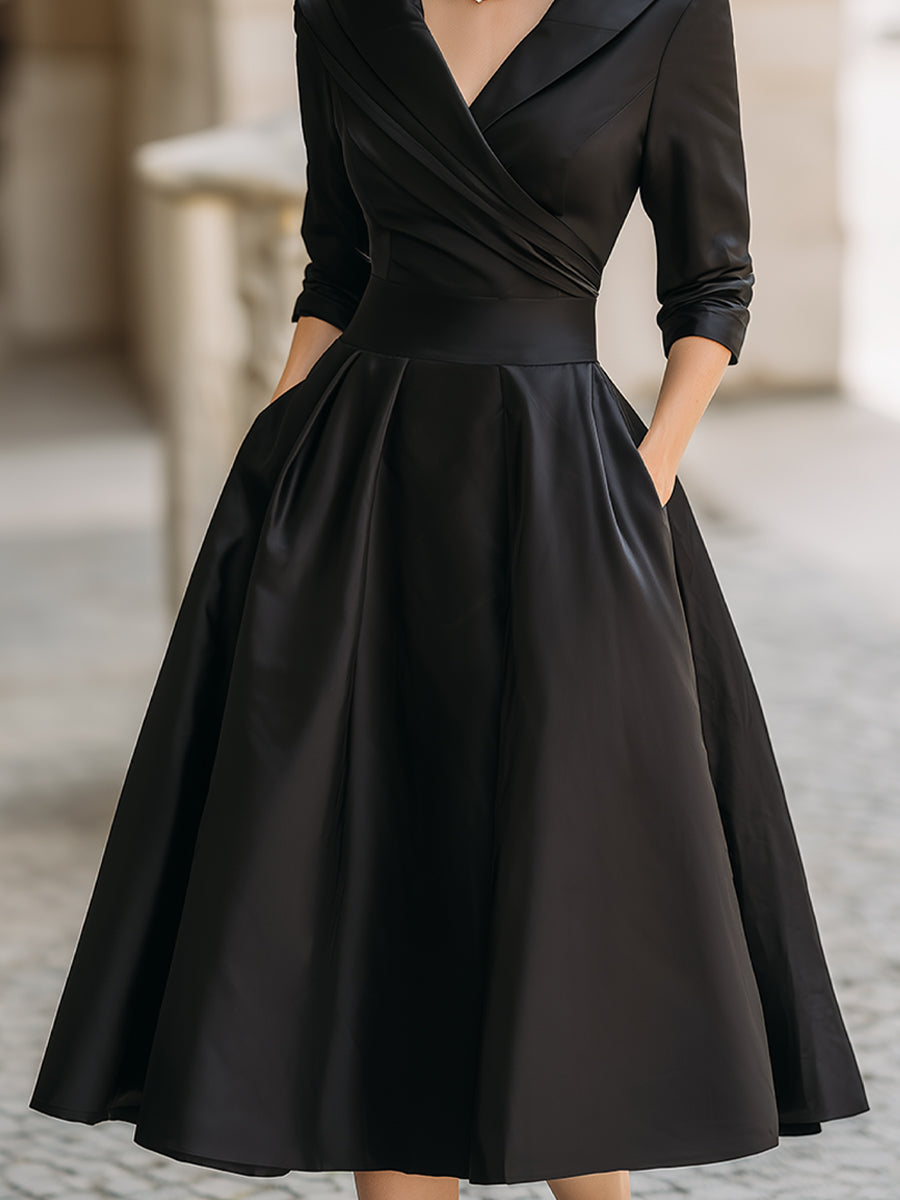 Vintage midi-jurk voor dames