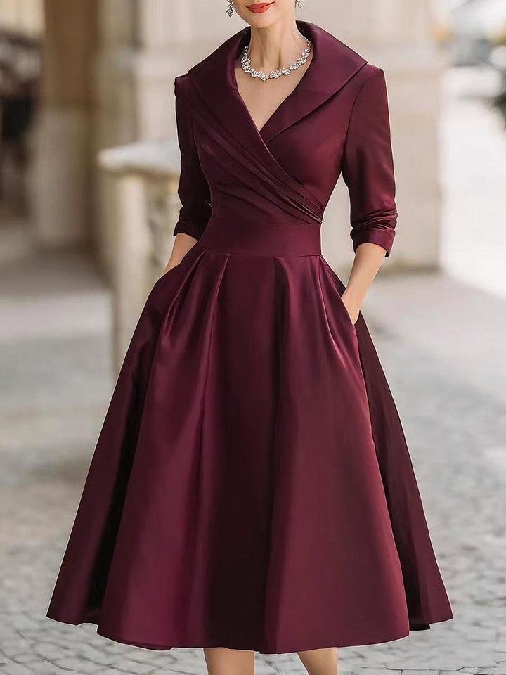 Vintage midi-jurk voor dames