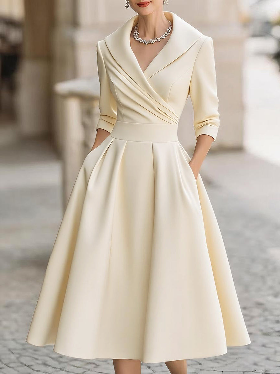 Vintage midi-jurk voor dames