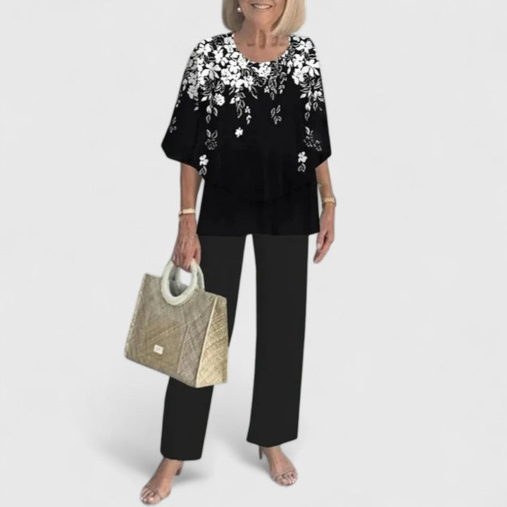 Elegante casual tweedelige set voor dames