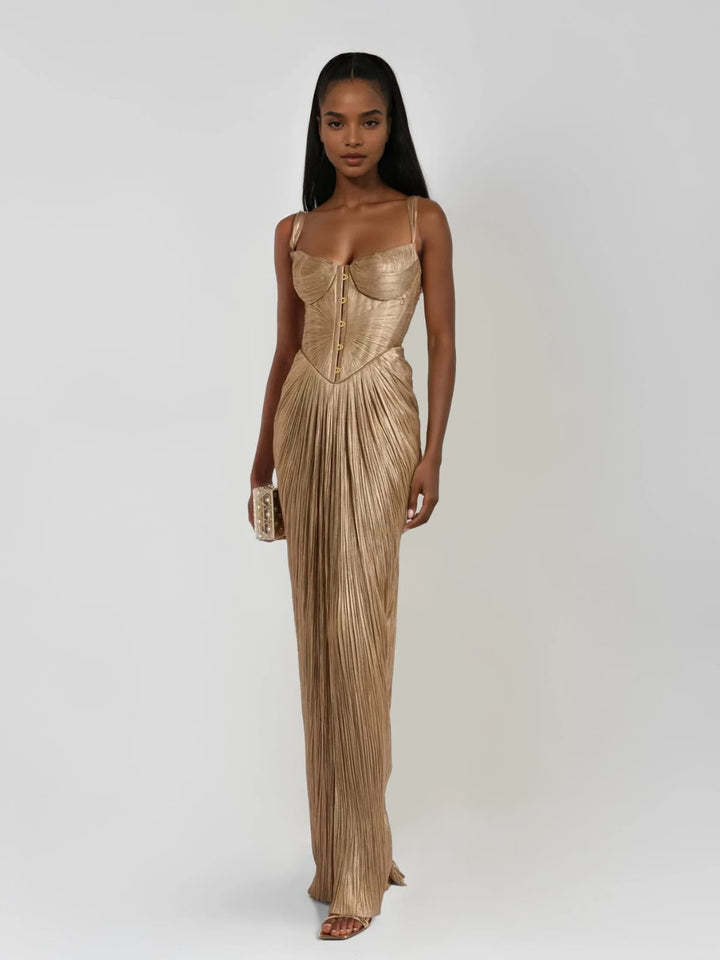 Maxi trouwjurk met korset