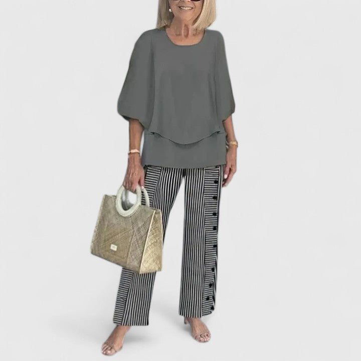 Elegante casual tweedelige set voor dames