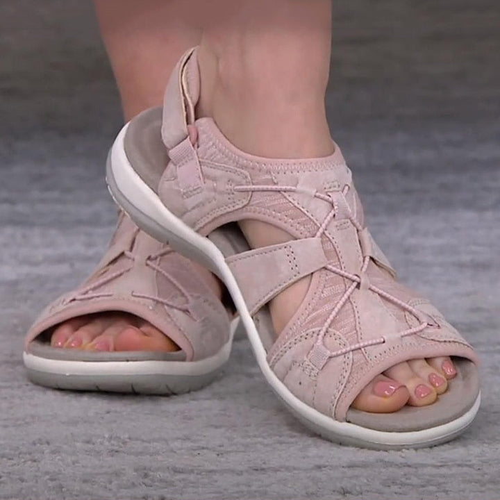 Orthopedische open sandalen voor dames met brede band