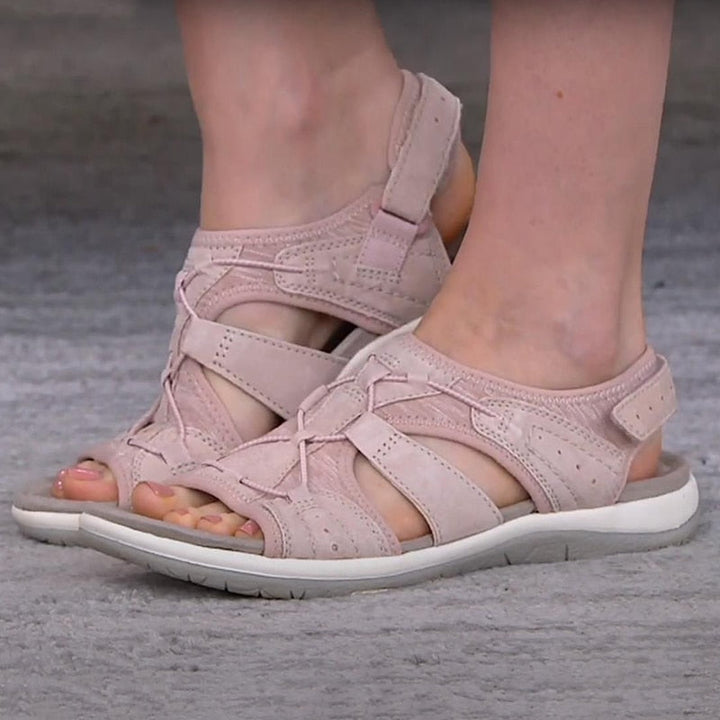 Orthopedische open sandalen voor dames met brede band