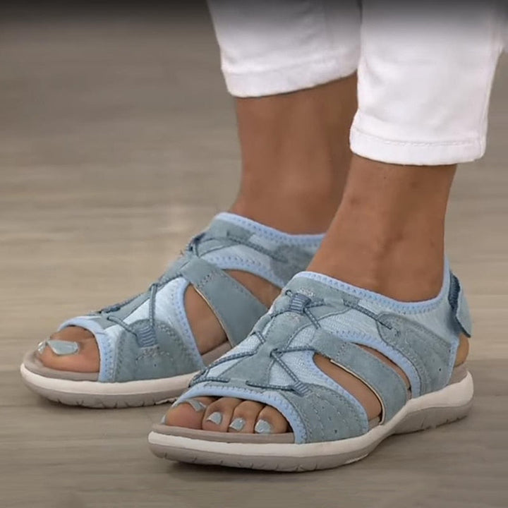 Orthopedische open sandalen voor dames met brede band