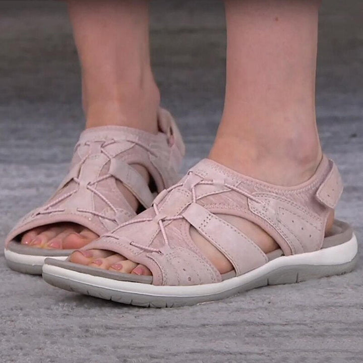 Orthopedische open sandalen voor dames met brede band