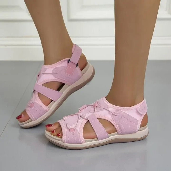 Orthopedische open sandalen voor dames met brede band