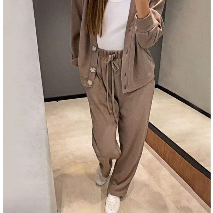 Luxe damesset van premium wol