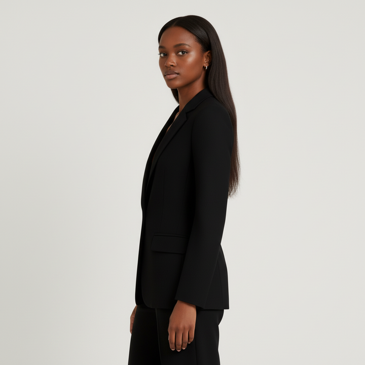 Damespak met blazer en broek in klassieke stijl