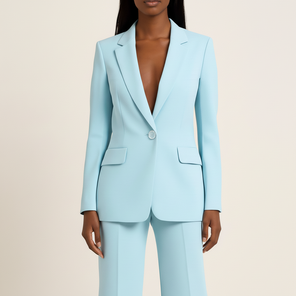 Damespak met blazer en broek in klassieke stijl