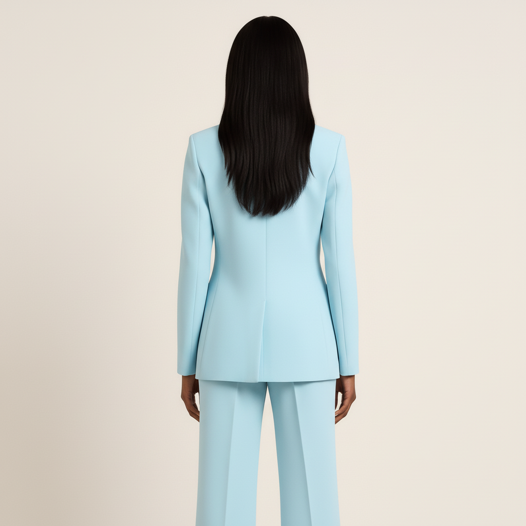 Damespak met blazer en broek in klassieke stijl