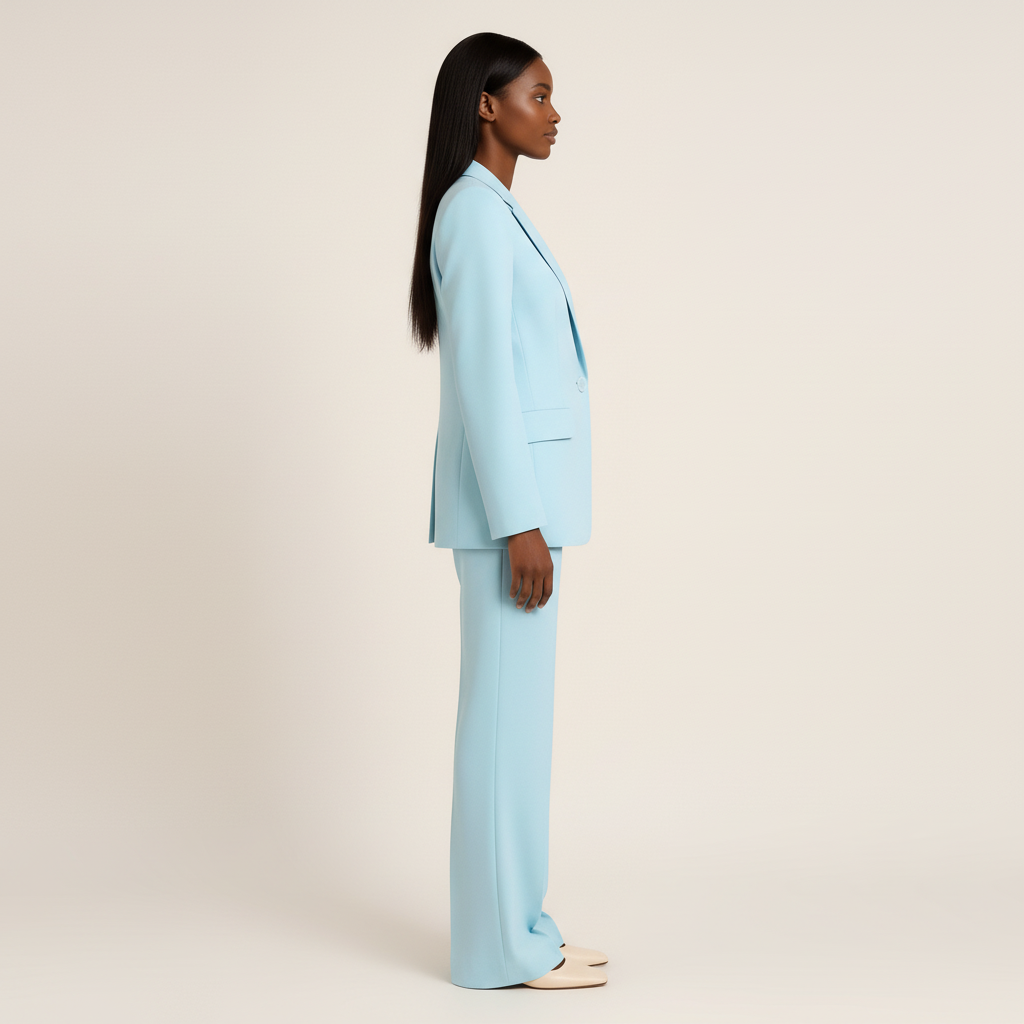 Damespak met blazer en broek in klassieke stijl