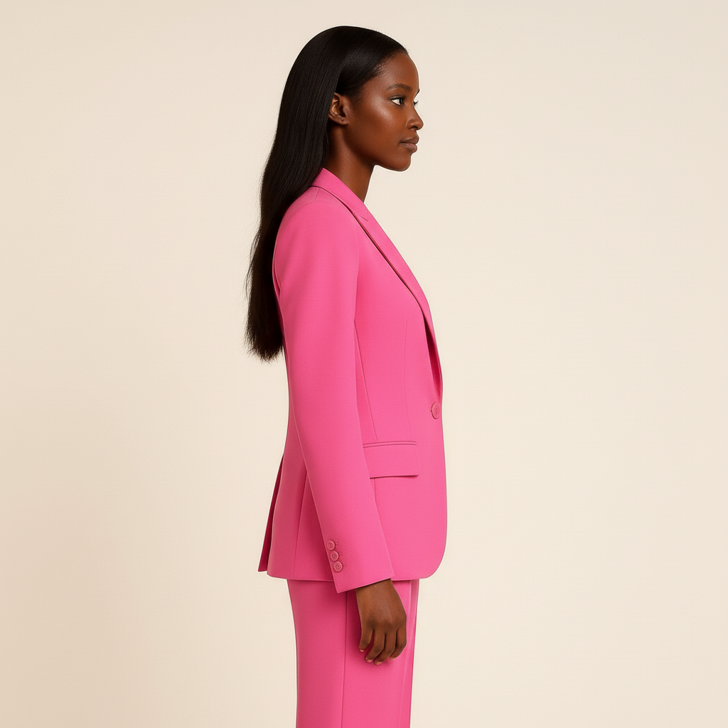 Damespak met blazer en broek in klassieke stijl