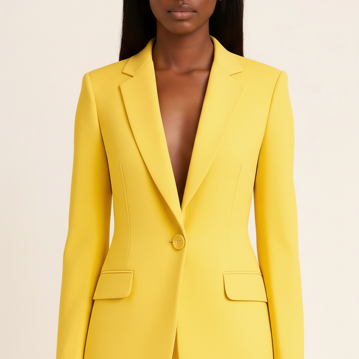Damespak met blazer en broek in klassieke stijl