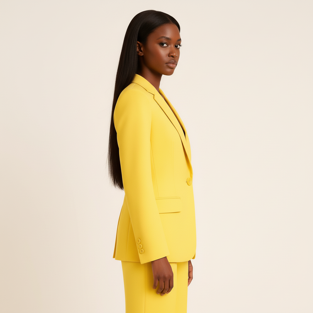 Damespak met blazer en broek in klassieke stijl
