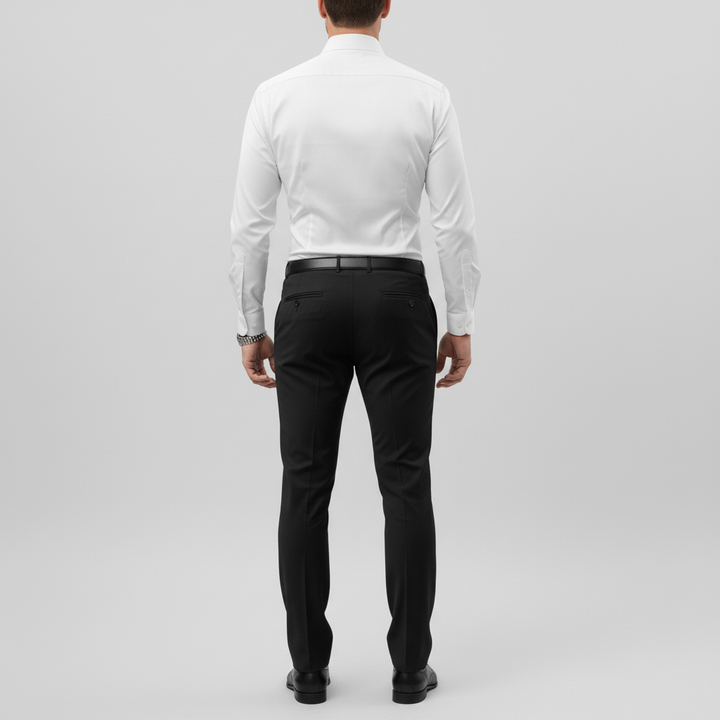 Slim-fit overhemd met lange mouwen voor heren