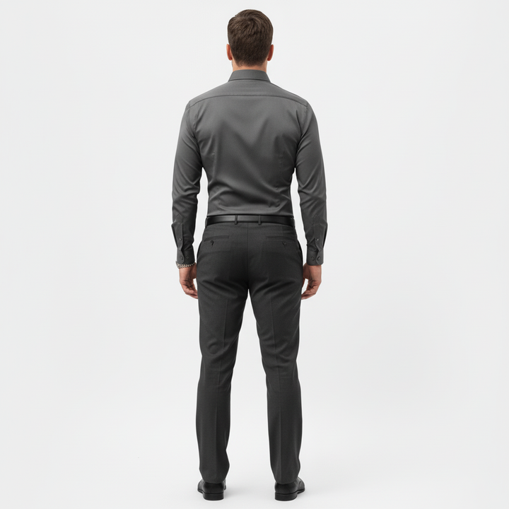 Slim-fit overhemd met lange mouwen voor heren