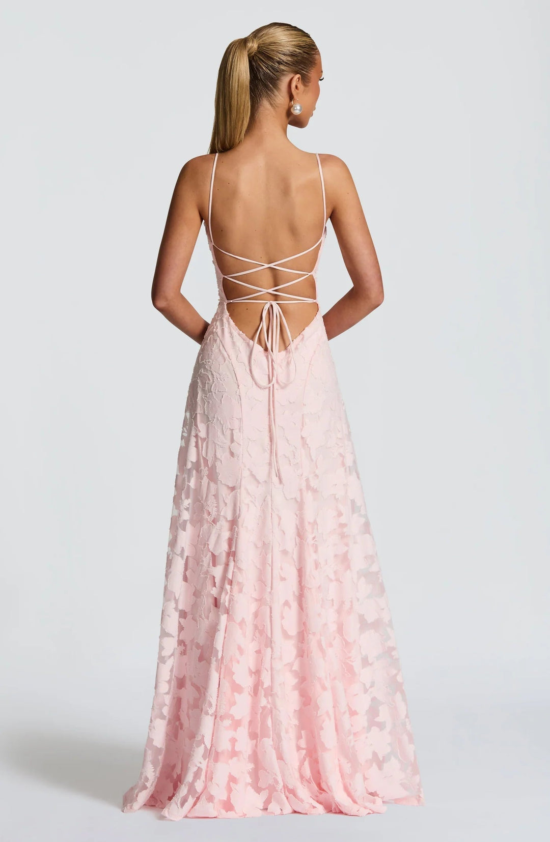 Maxi-avondjurk met bloemenprint