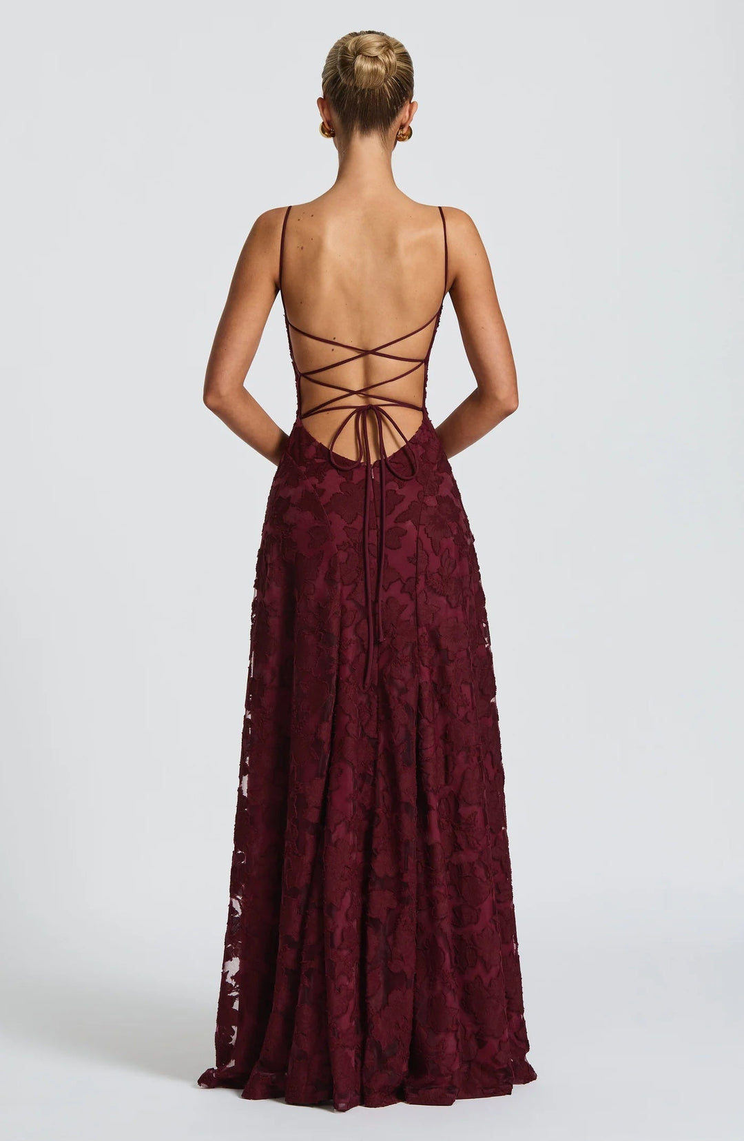 Maxi-avondjurk met bloemenprint
