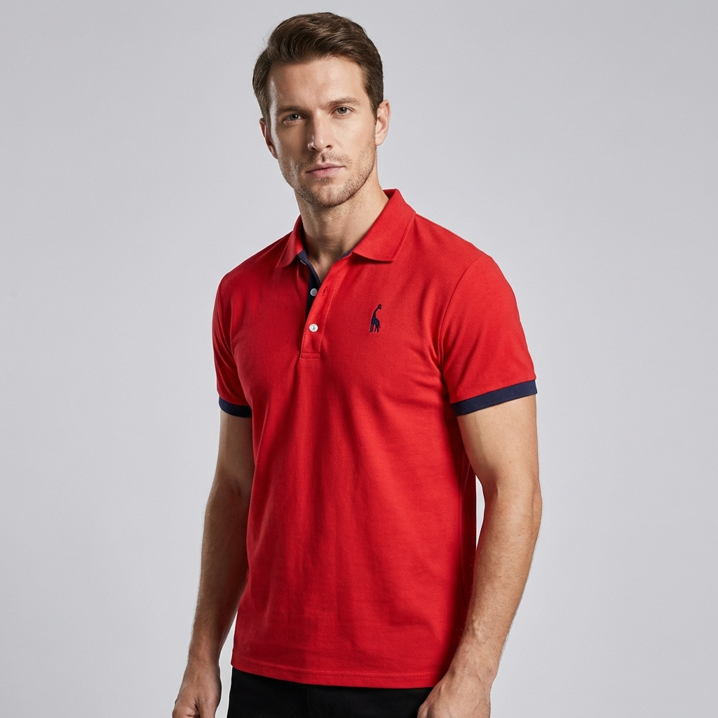 Herenpolo met een stijlvolle, casual look en ademende details