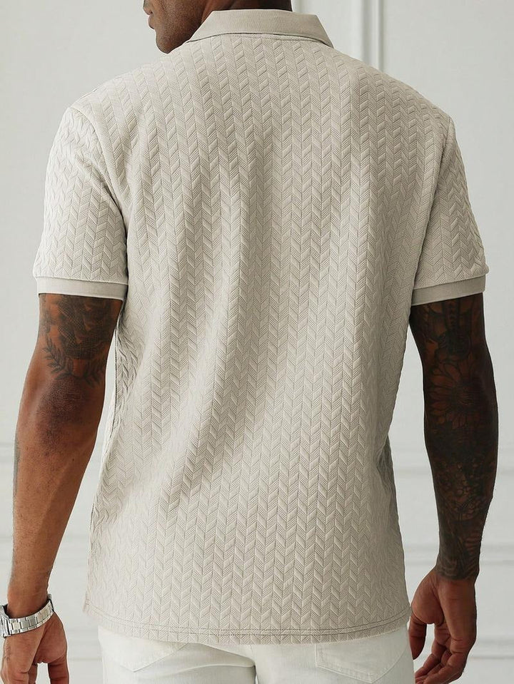 Polo shirt met textuur voor heren