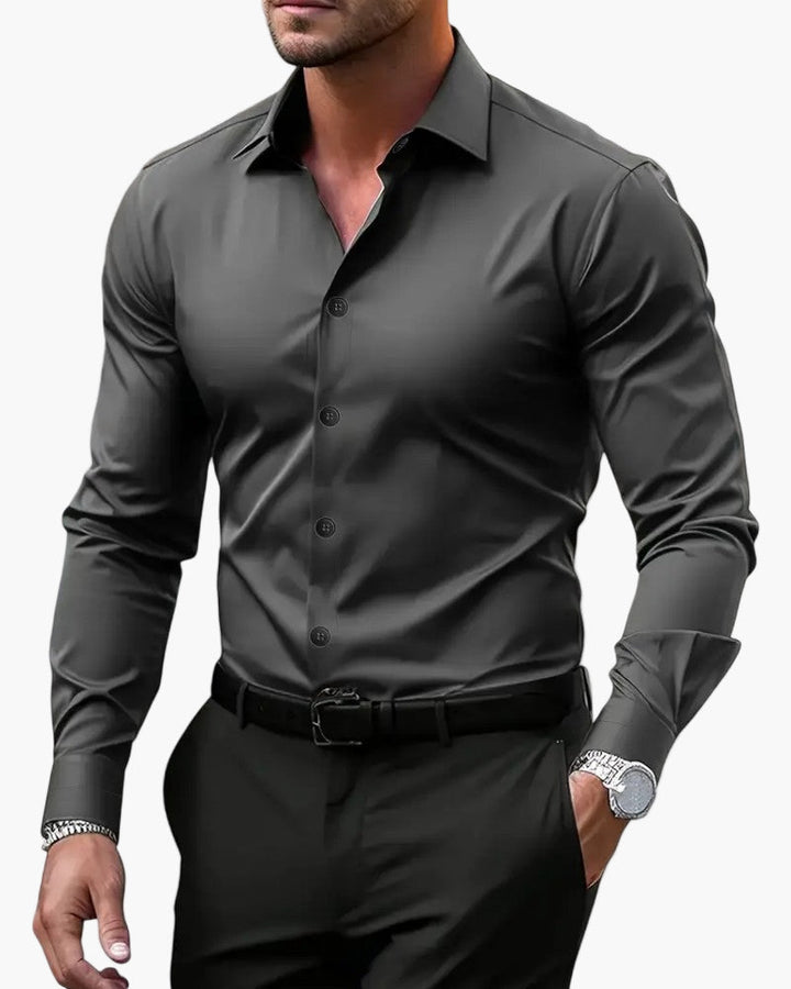 Slim fit overhemd met lange mouwen voor heren