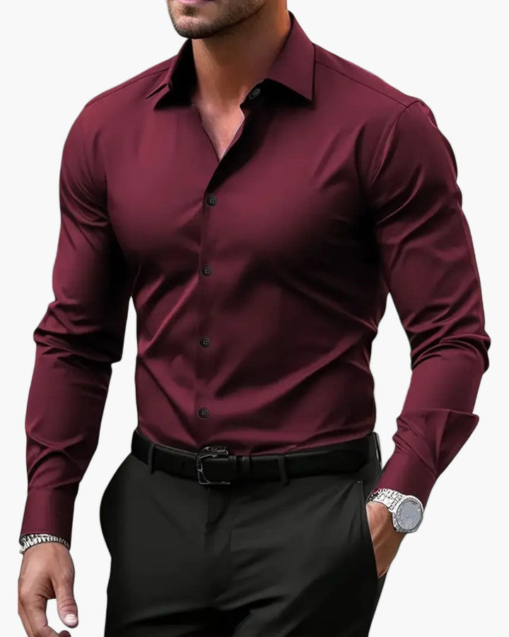 Slim fit overhemd met lange mouwen voor heren