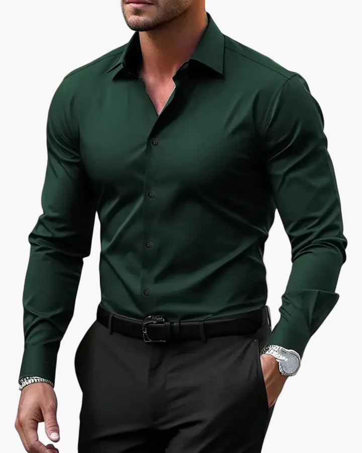 Slim fit overhemd met lange mouwen voor heren