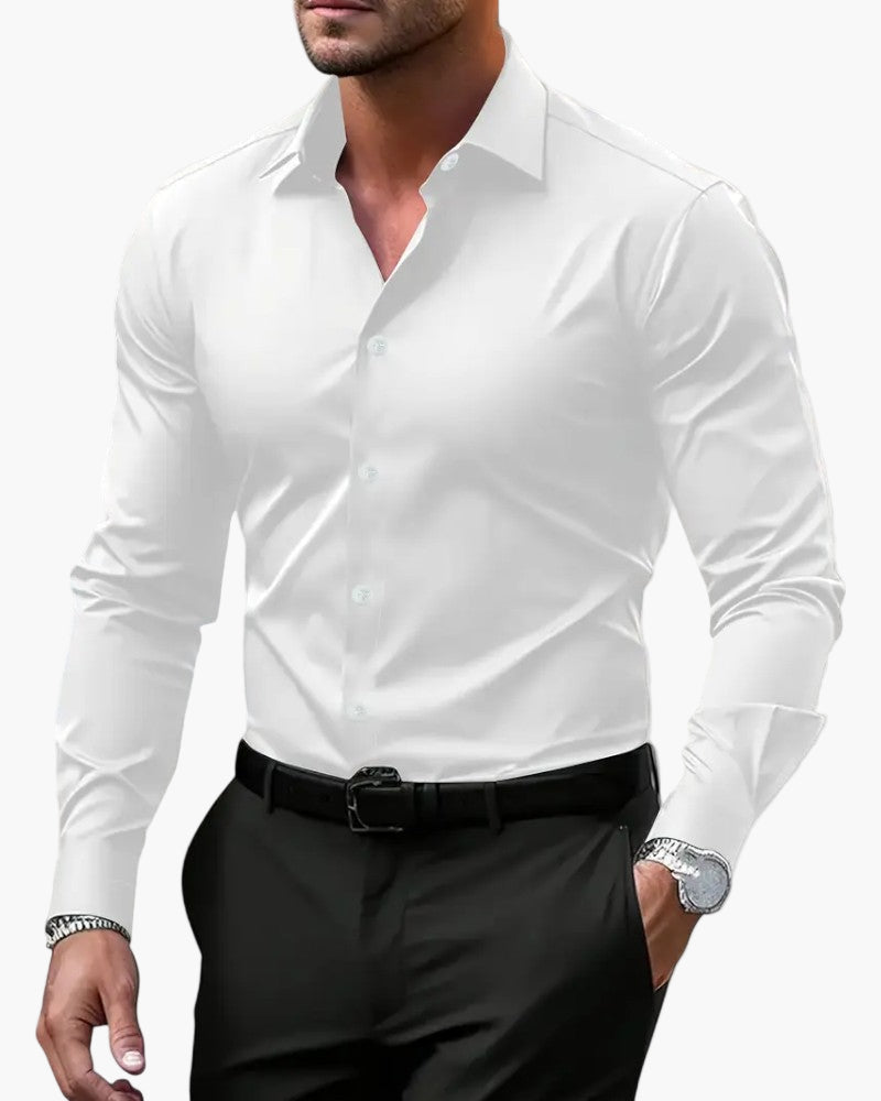 Slim fit overhemd met lange mouwen voor heren