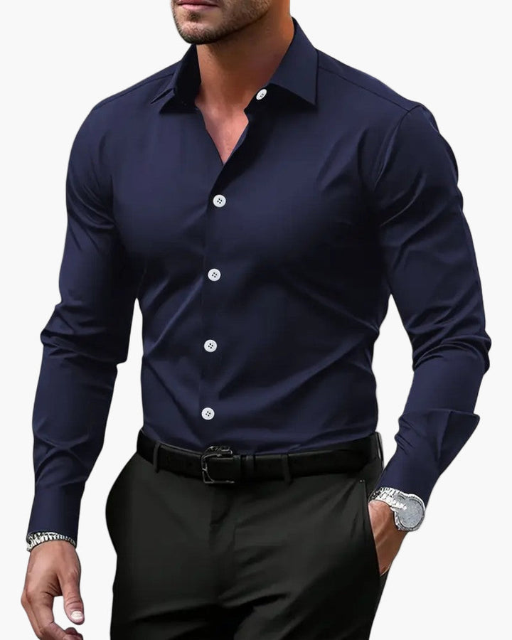 Slim fit overhemd met lange mouwen voor heren