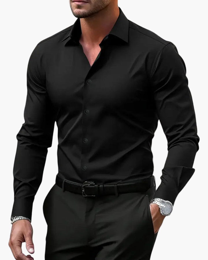 Slim fit overhemd met lange mouwen voor heren