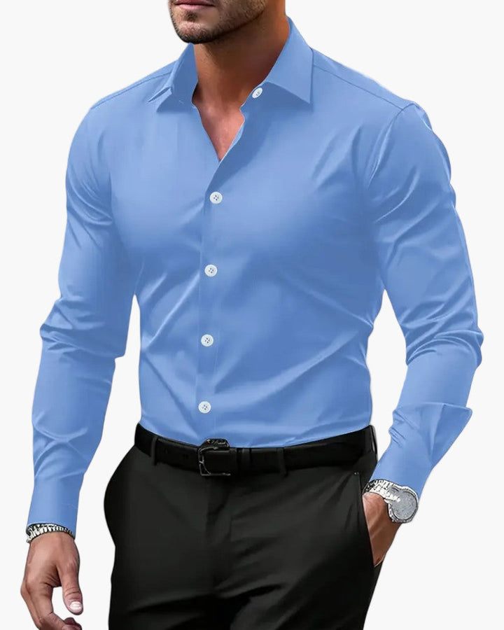 Slim fit overhemd met lange mouwen voor heren