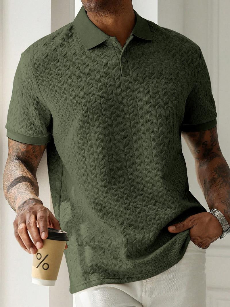 Polo shirt met textuur voor heren