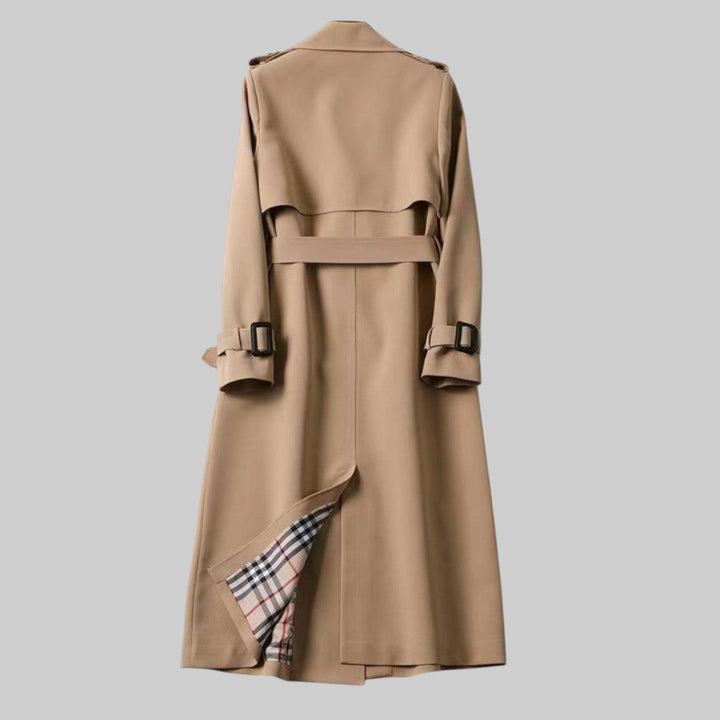 Klassieke trenchcoat voor dames met riem