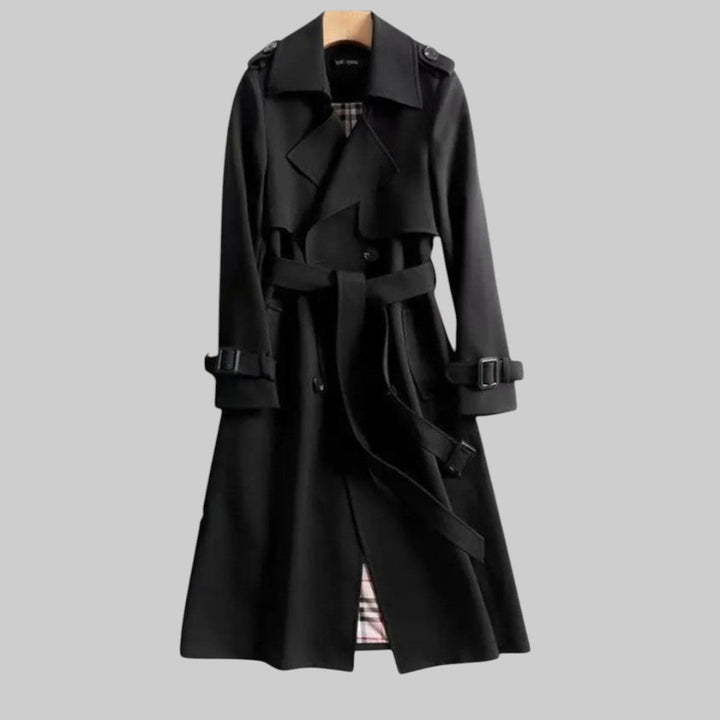 Klassieke trenchcoat voor dames met riem