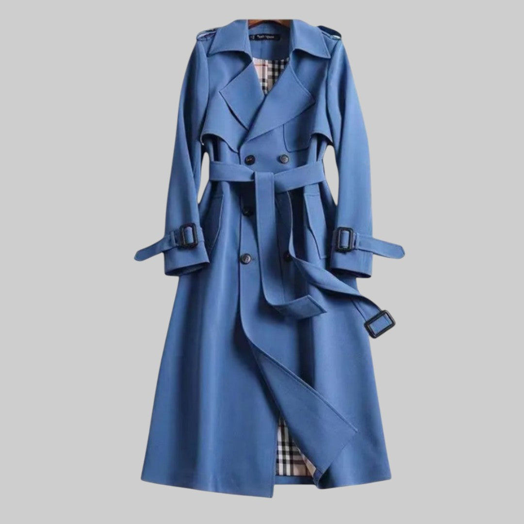 Klassieke trenchcoat voor dames met riem