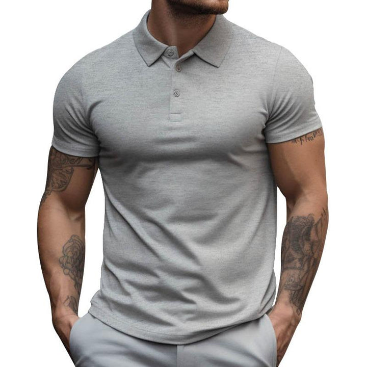 Slim fit poloshirt met korte mouwen voor heren