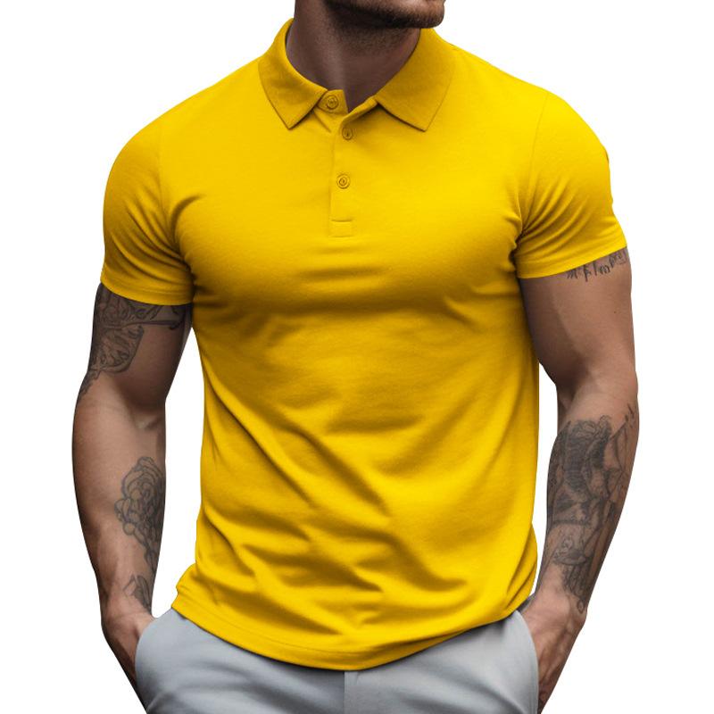 Slim fit poloshirt met korte mouwen voor heren