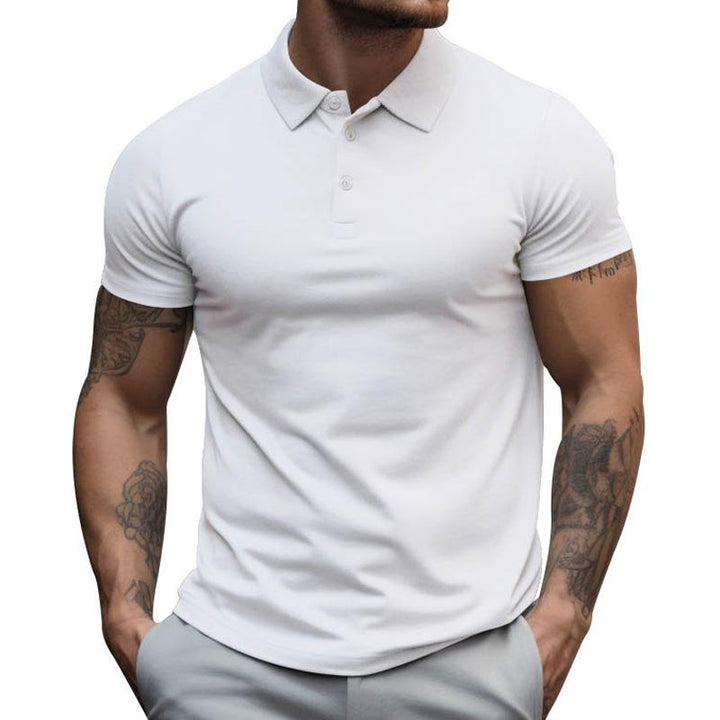 Slim fit poloshirt met korte mouwen voor heren