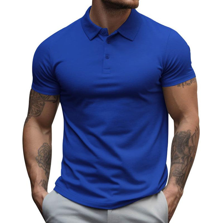 Slim fit poloshirt met korte mouwen voor heren