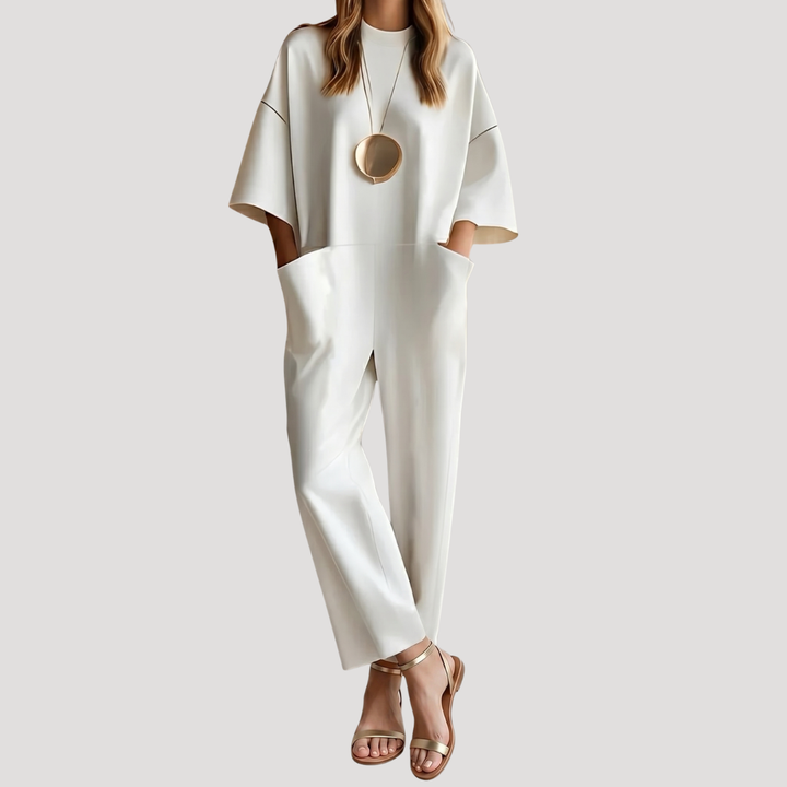 Damesjumpsuit met wijde pijpen
