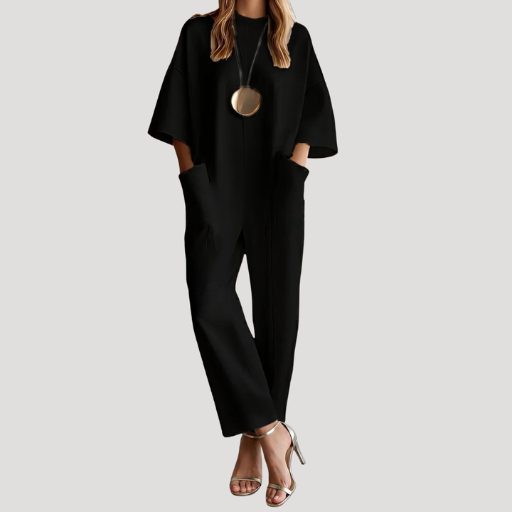 Damesjumpsuit met wijde pijpen