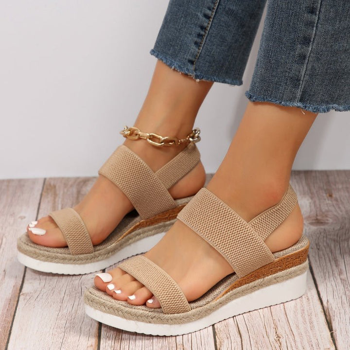 Orthopedische platform sportsandalen voor dames