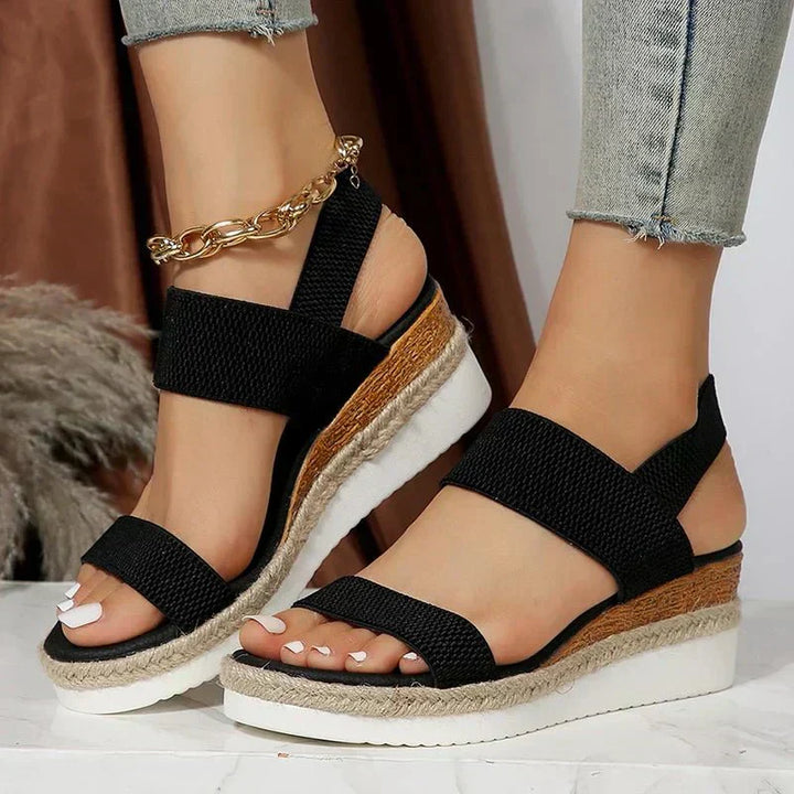 Orthopedische platform sportsandalen voor dames