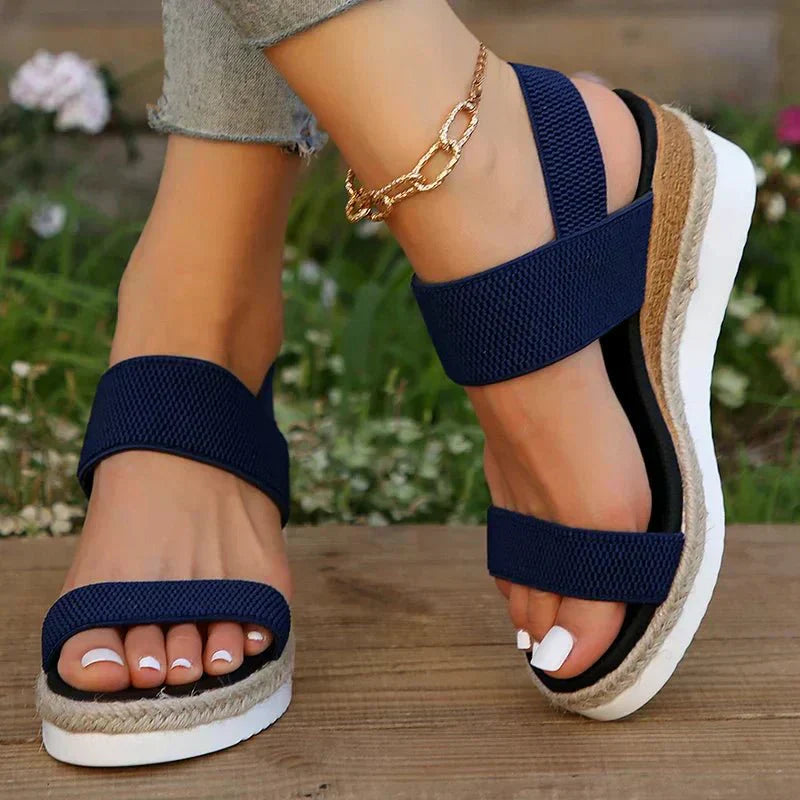 Orthopedische platform sportsandalen voor dames