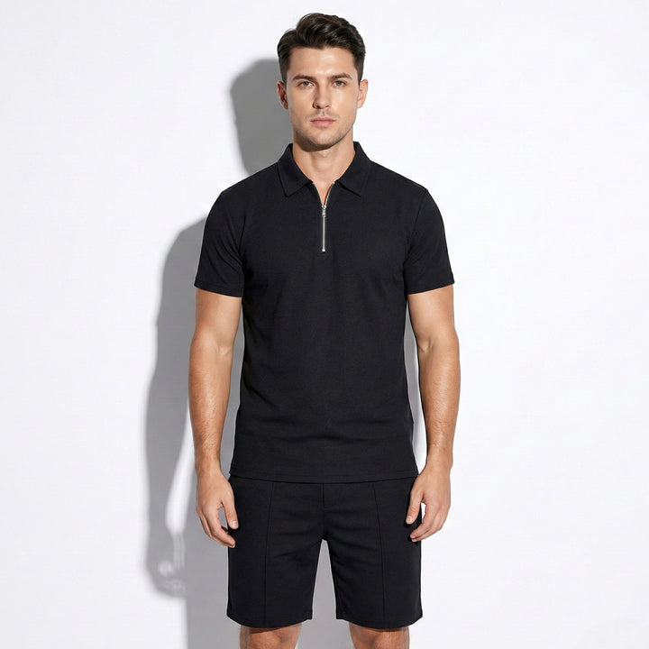 Heren zomerset: poloshirt en korte broek