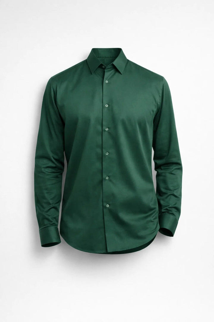Heren Overhemd met Lange Mouwen en Slim Fit