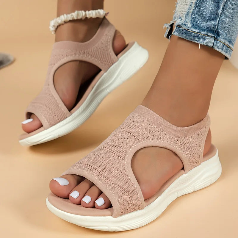 Sportieve platform sandalen voor dames
